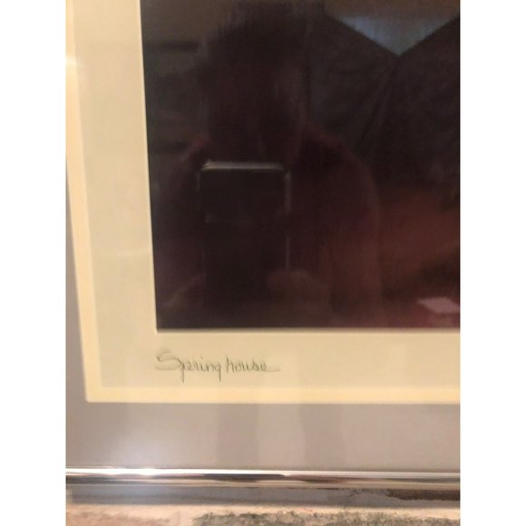 Framed Huddle Image, Spring House, Signed by Linda J. Huddle '91, Professionally - Picture 3 of 9